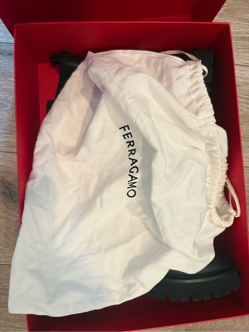 Salvatore Ferragamo Black Oderico Chelsea Boots 9.5 C - Picture 12 of 15